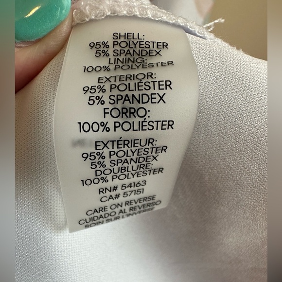 NWT Calvin Klein Women's Floral Dress Plus 22W V Neck Lined Zipper Stretch - Picture 10 of 13